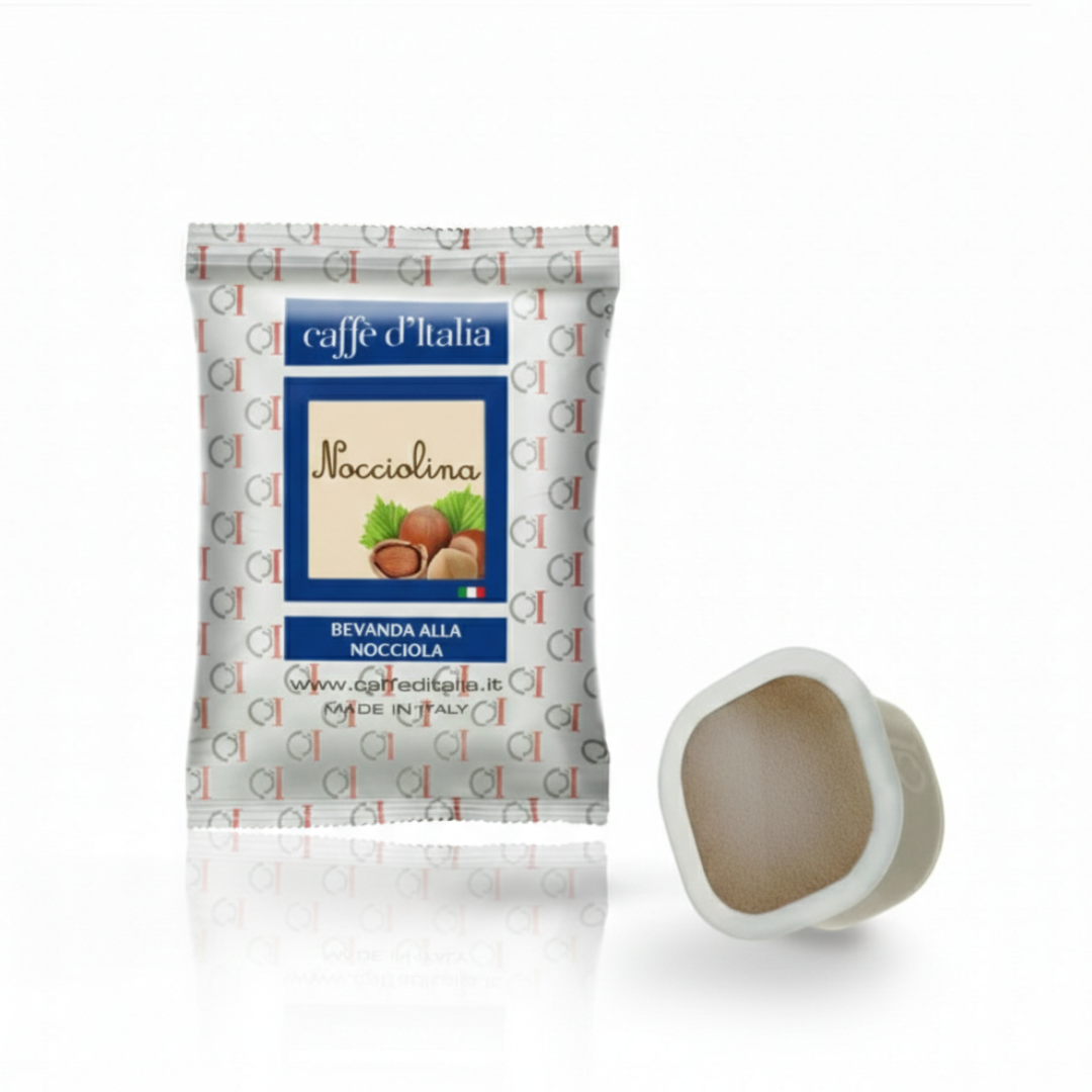 Square Capsule Nocciolina with 50 capsules - Caffe D'Italia