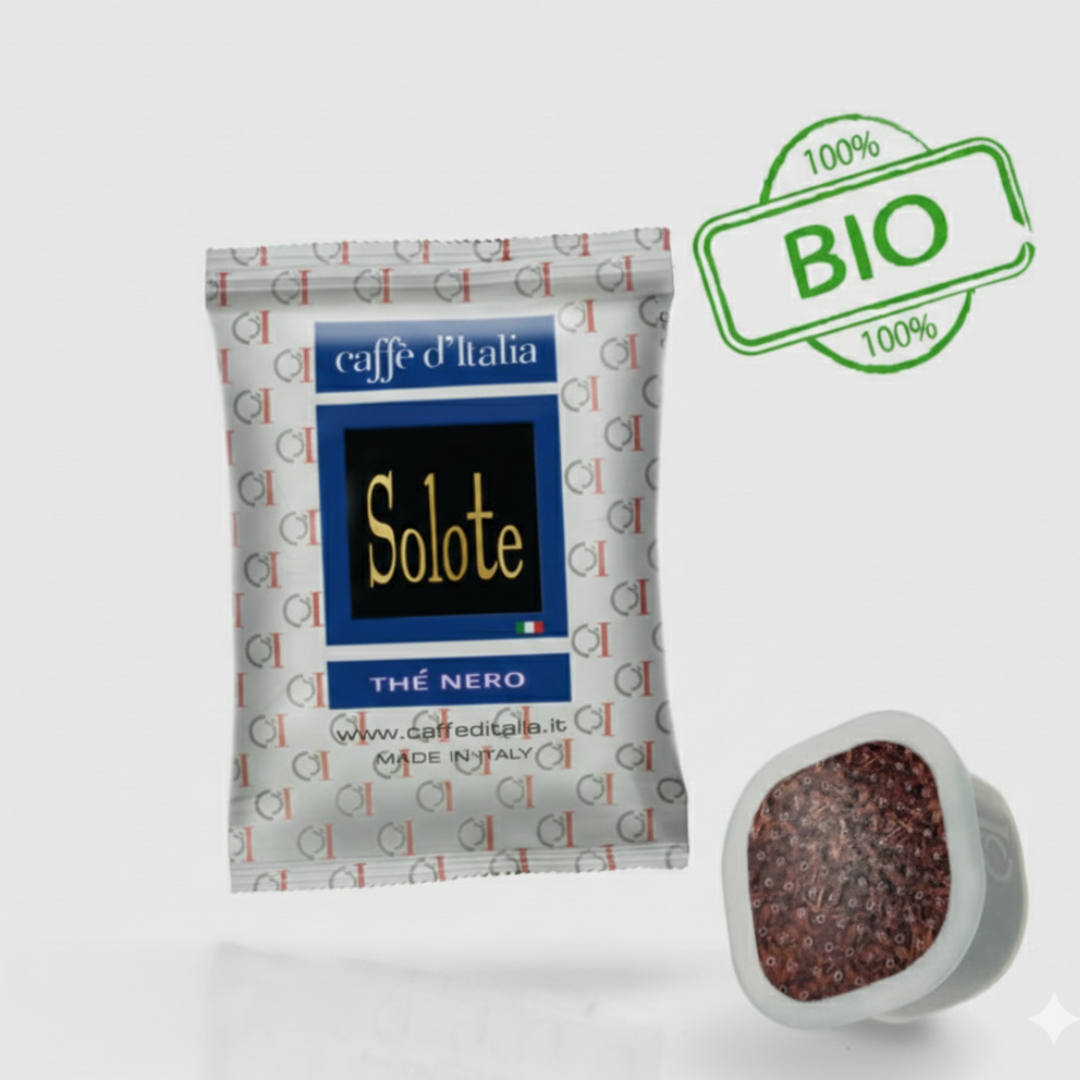 Square Capsule Black Tea Leaves with 50 capsules - Caffe D'Italia