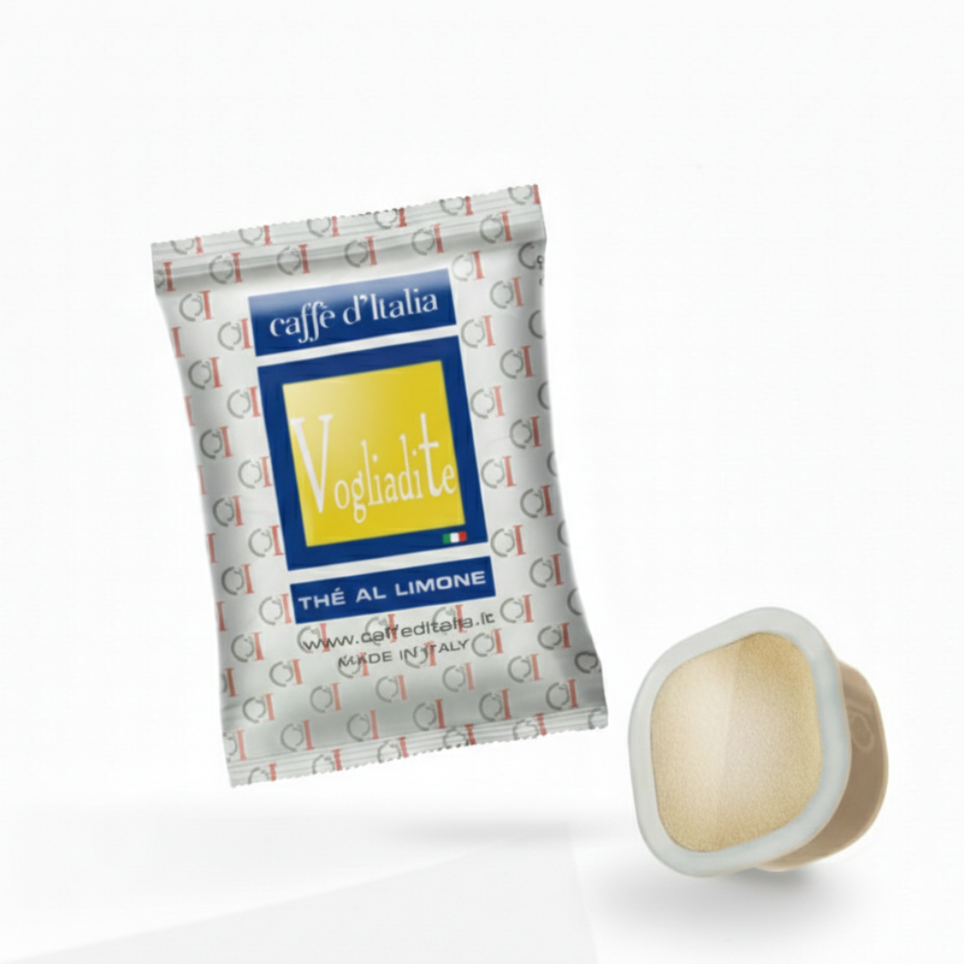 Square Capsule tea Vogliate Stant Lemon with 50 capsules - Caffe D'Italia