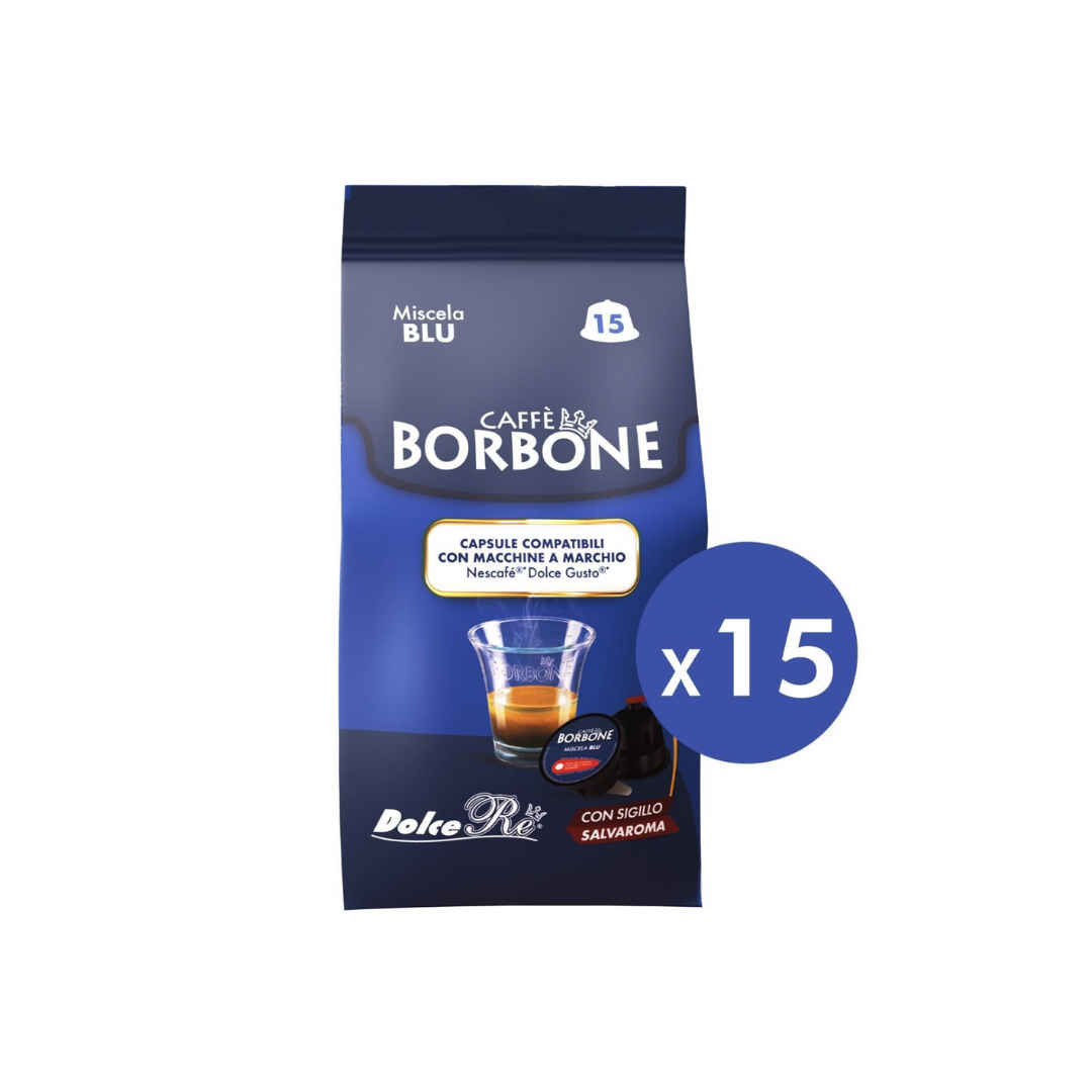 Capsule Caffe Borbone Blu compatible Dolce Gusto®* Bag with 15 Capsules