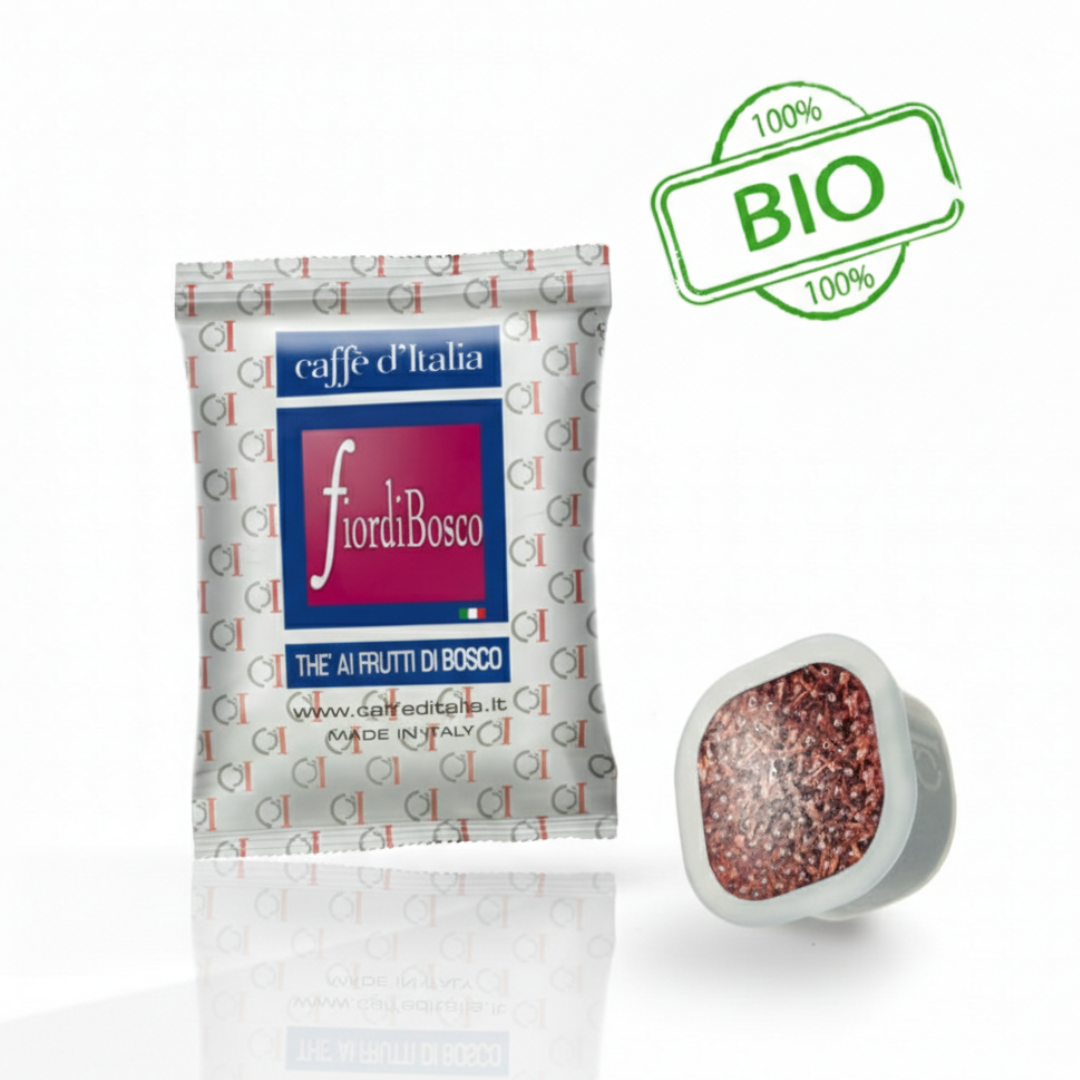 Square Capsule tea FiordiBosco with 50 capsules- Caffe D'Italia