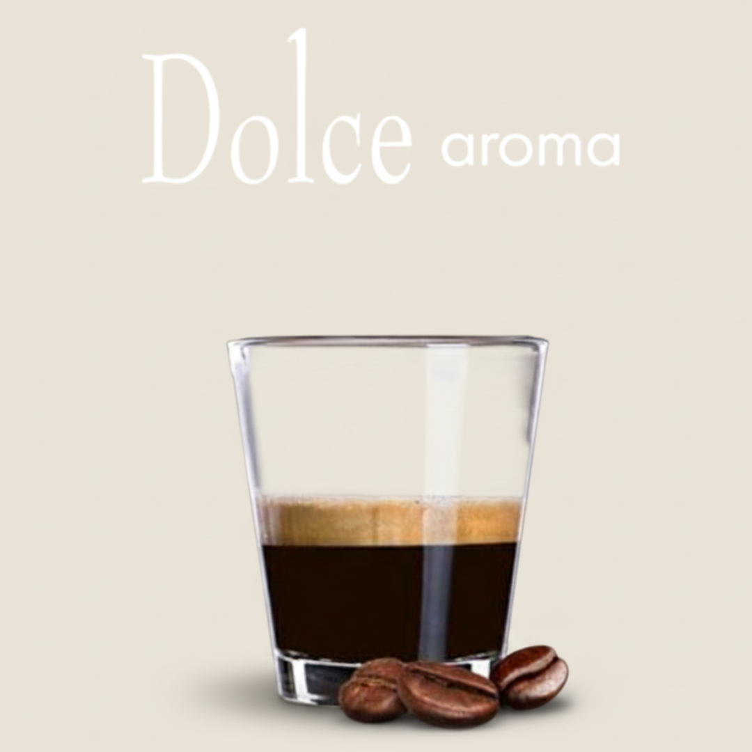 Square Capsule Espresso Coffee Dolce Aroma with 100 capsules- Caffe D'Italia