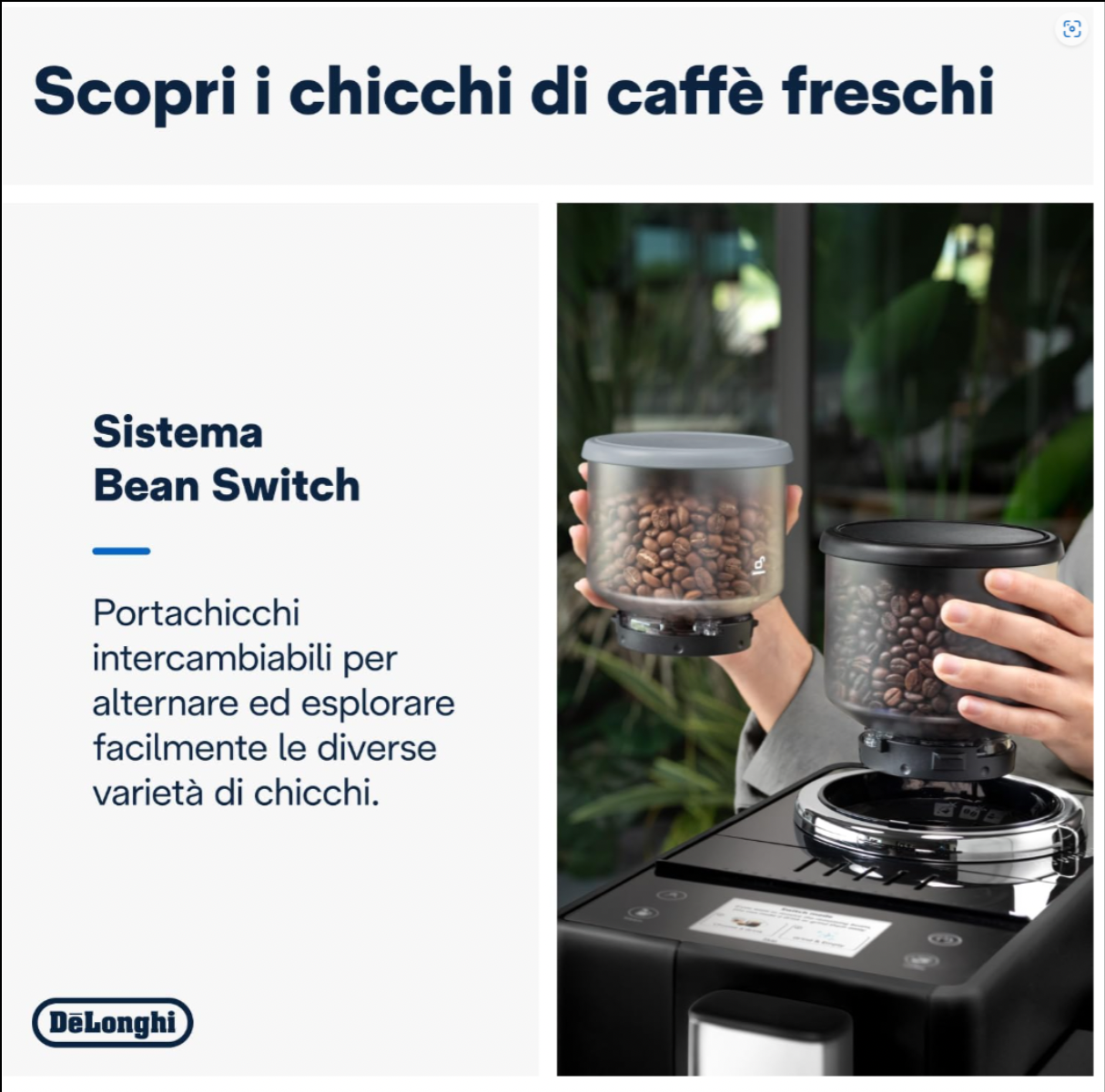 Delonghi Rivelia Manual Milk Frother Bean to Cup Machine - Onyx Black