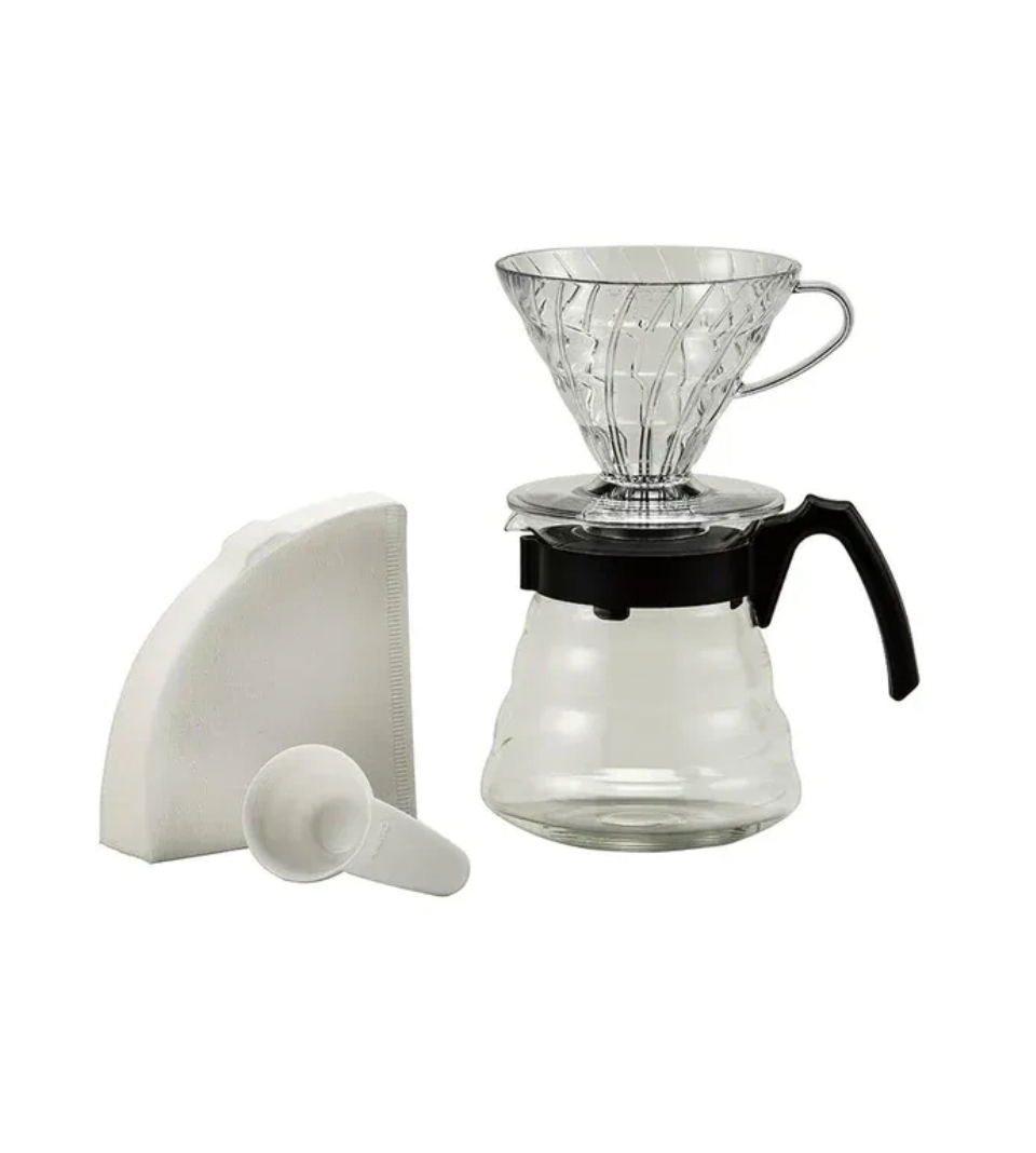 Hario Mini Mill Plus V60 Starter Kit Size 01 (White)