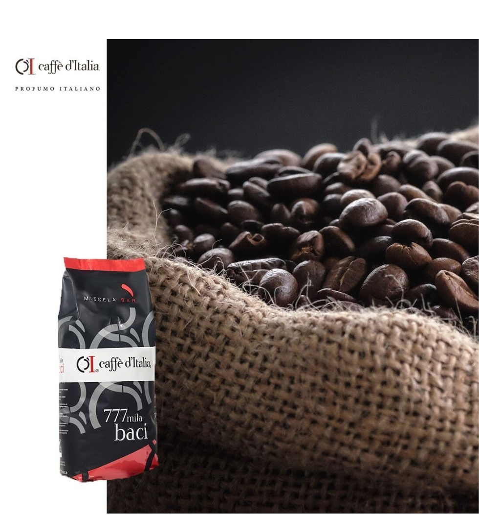 Coffee Beans Caffe D'Italia 777 Mila Baci caffè d'Italia