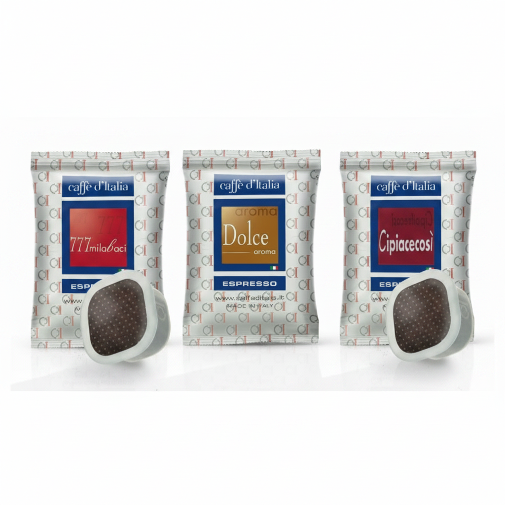 Square Capsule | Tasting Selection 30 Capsules | Caffè D'Italia — 3 Italian Blends