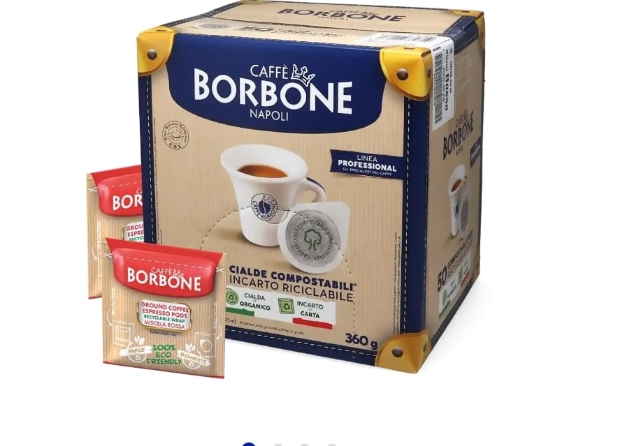 Red Blend ESE Paper Pods 44 mm | 50 PAck |Caffè Borbone