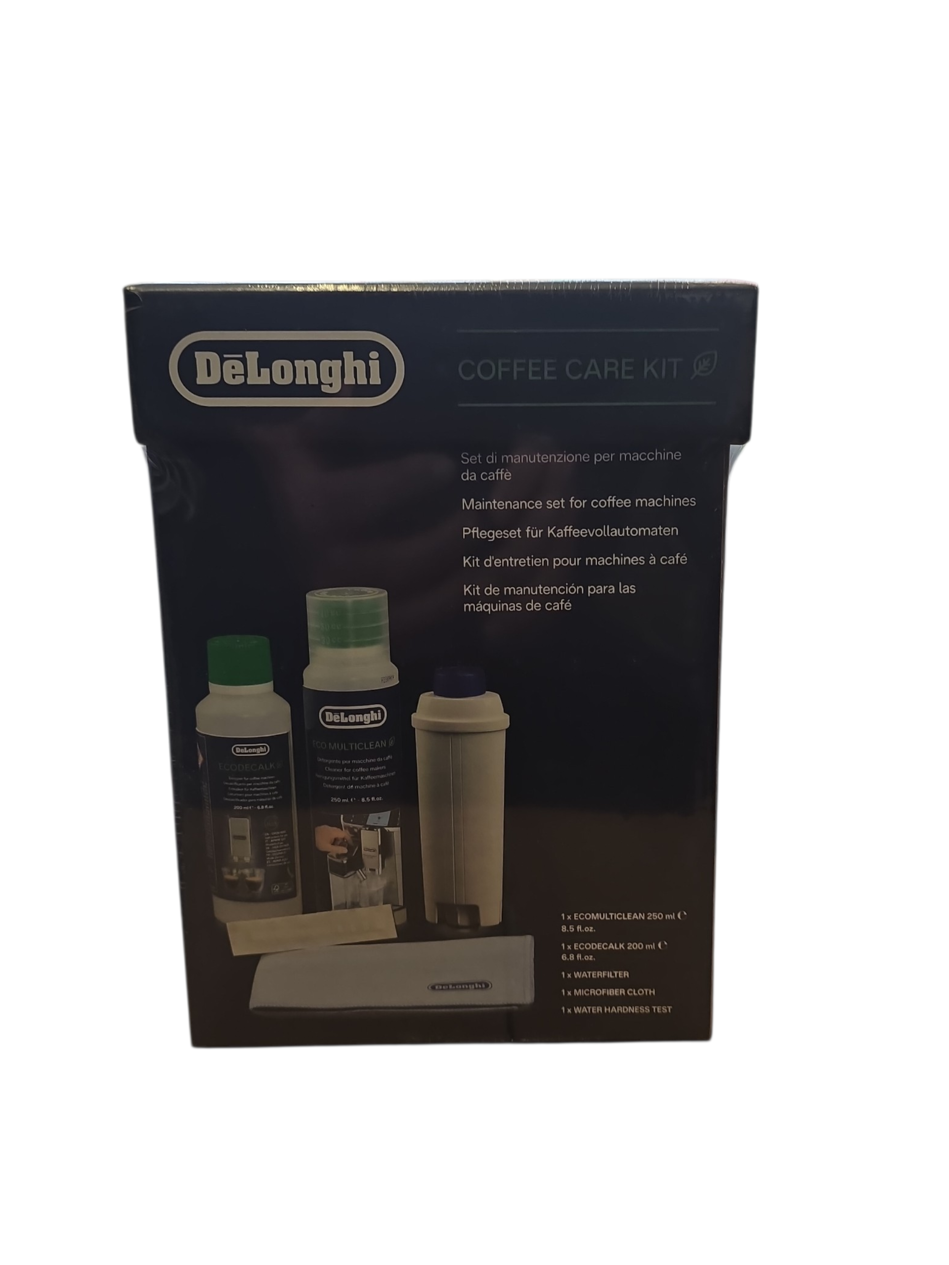 Delonghi Value Pack 200ml descale & water filter for coffee machine