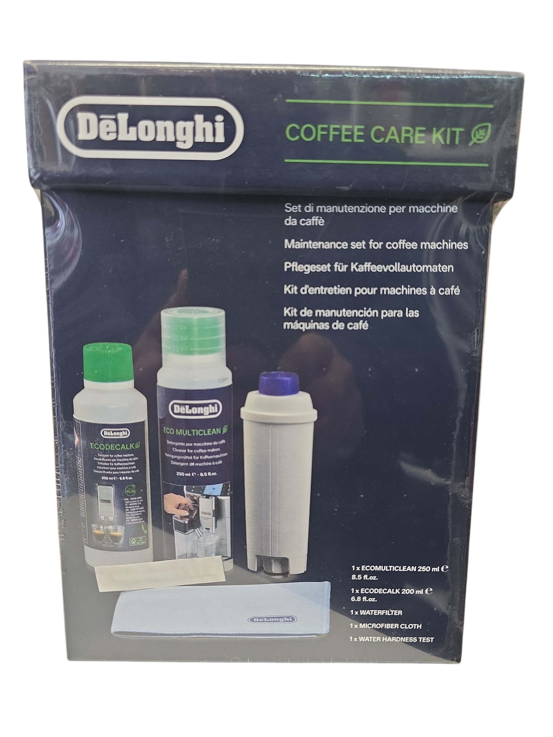 Delonghi Value Pack 200ml descale & water filter for coffee machine