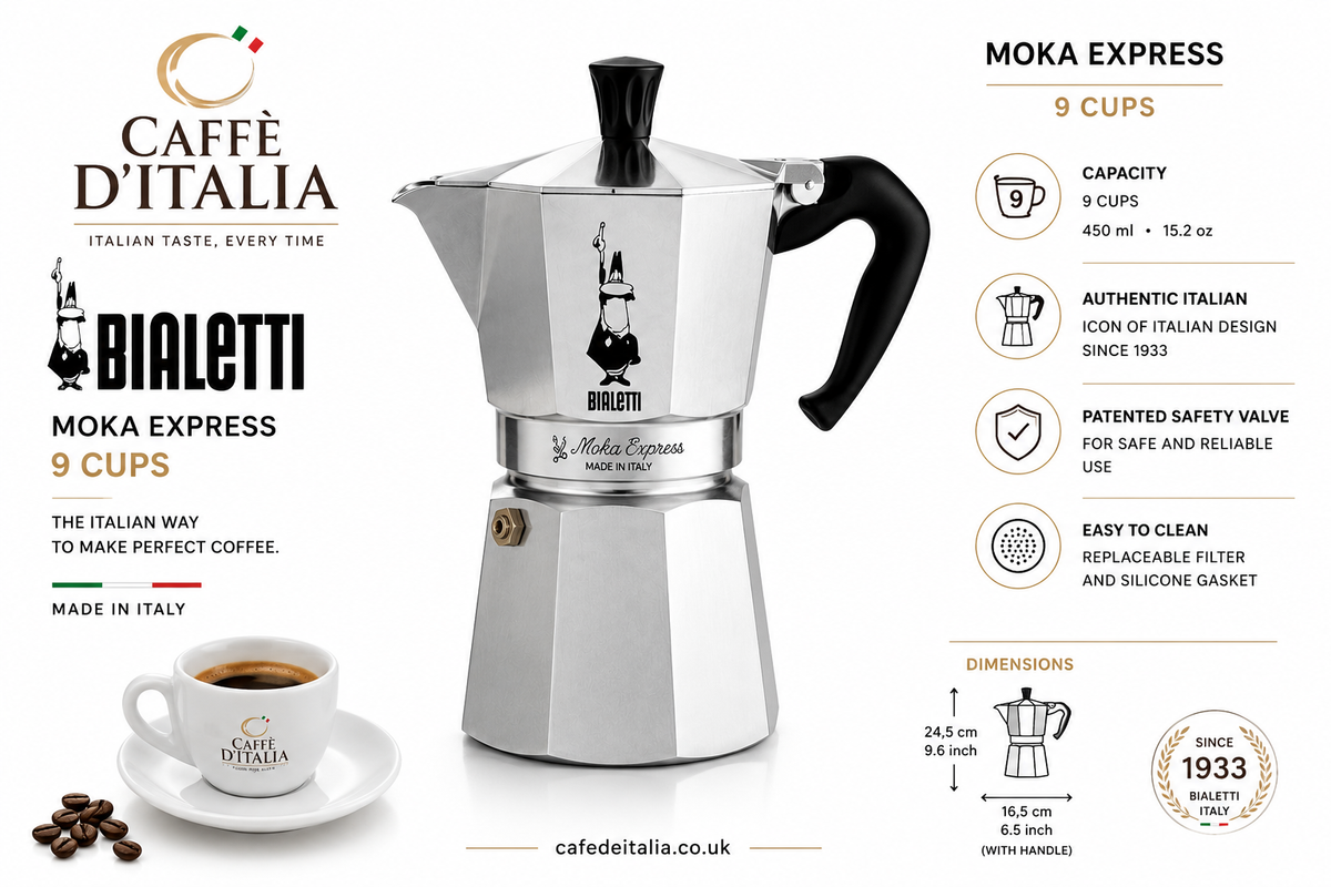 Bialetti Moka Express Stovetop Espresso Maker