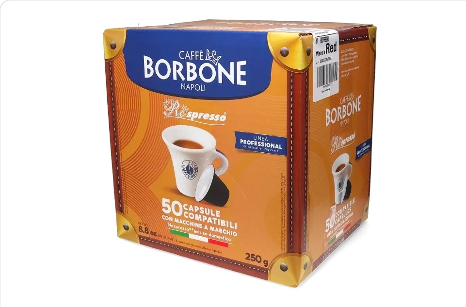 Caffè Borbone Rossa Capsules | Nespresso Compatible | 50 Pack